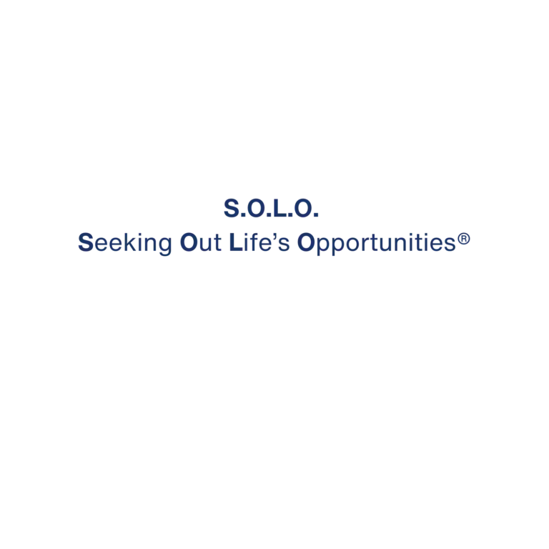 SOLO Seeking word mark - Color REGISTERED TM Transparent Full